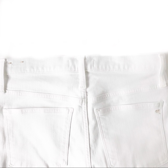 🆕 MADEWELL 10” High rise skinny white jeans - Picture 3 of 12